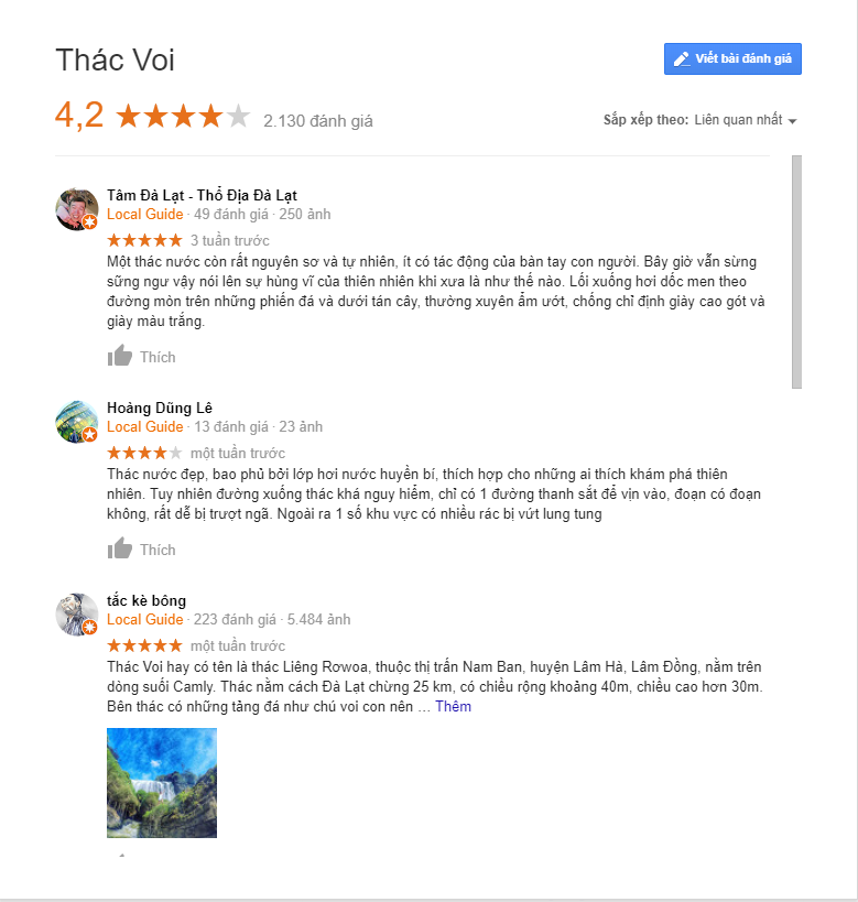 review thác voi đà lạt