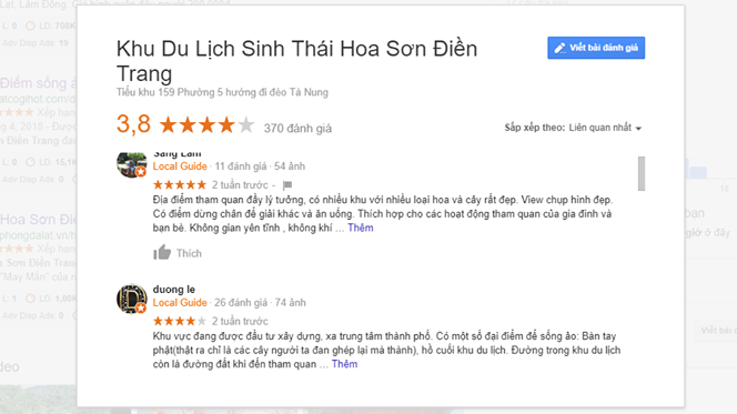 Đánh giá hoa sơn điền trang Đà Lạt
