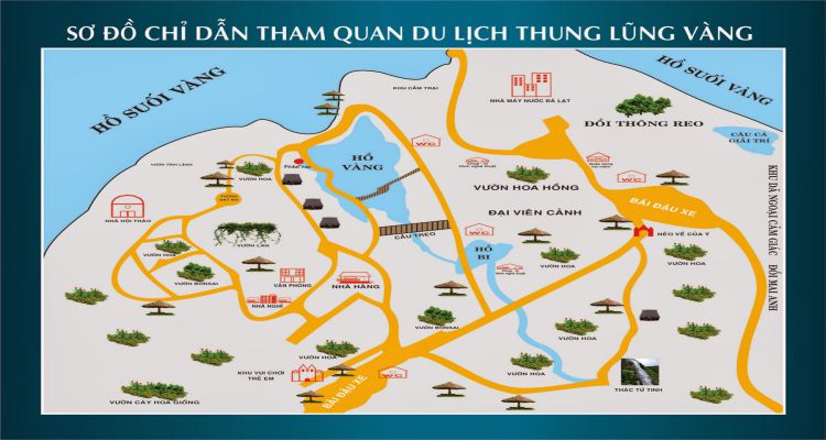 Sơ đồ thung lũng vàng Đà Lạt