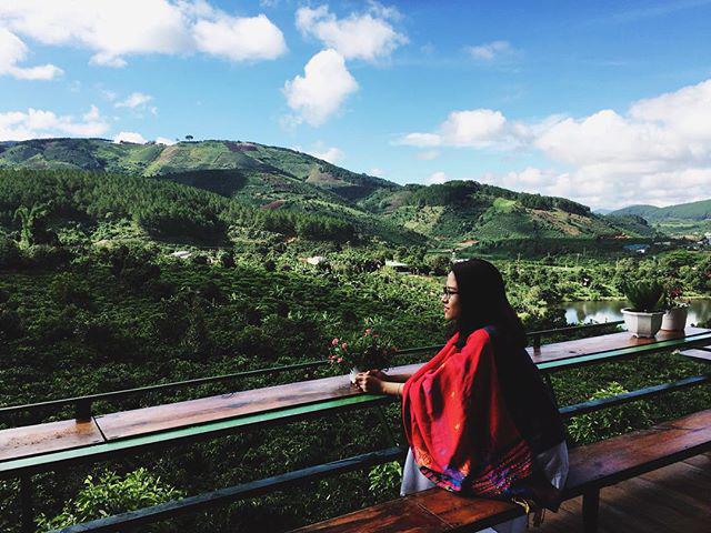 view ở quán cà phê Mê Linh Đà Lạt