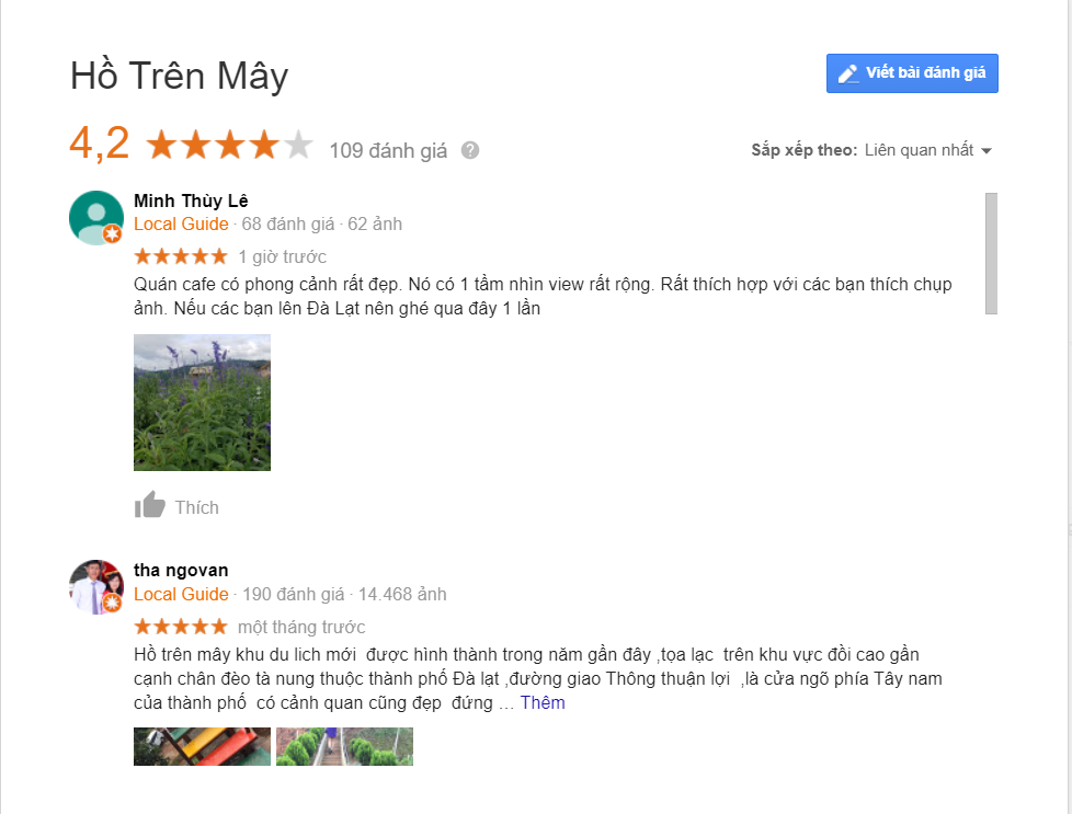 review hồ trên mây Đà Lạt