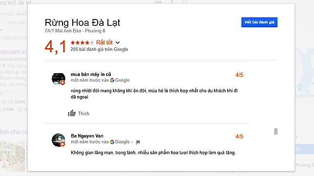 review rừng hoa Đà Lạt
