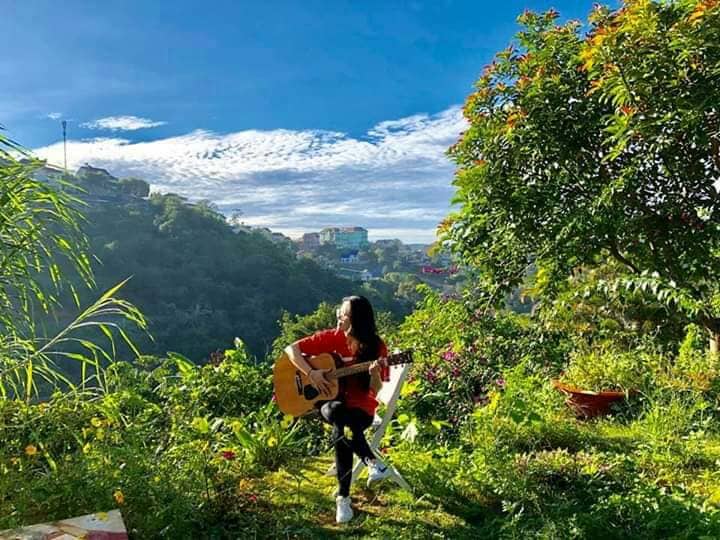 khuôn viên ở HT Farmstay Đà Lạt