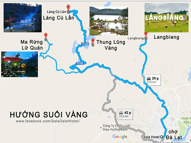Đường đi Langbiang Đà Lạt