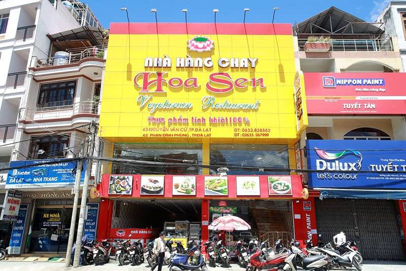 nhà hàng chay Hoa Sen Đà Lạt