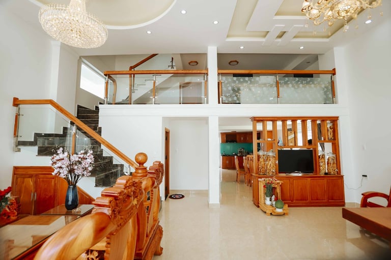 Không gian nhà bếp tại villa